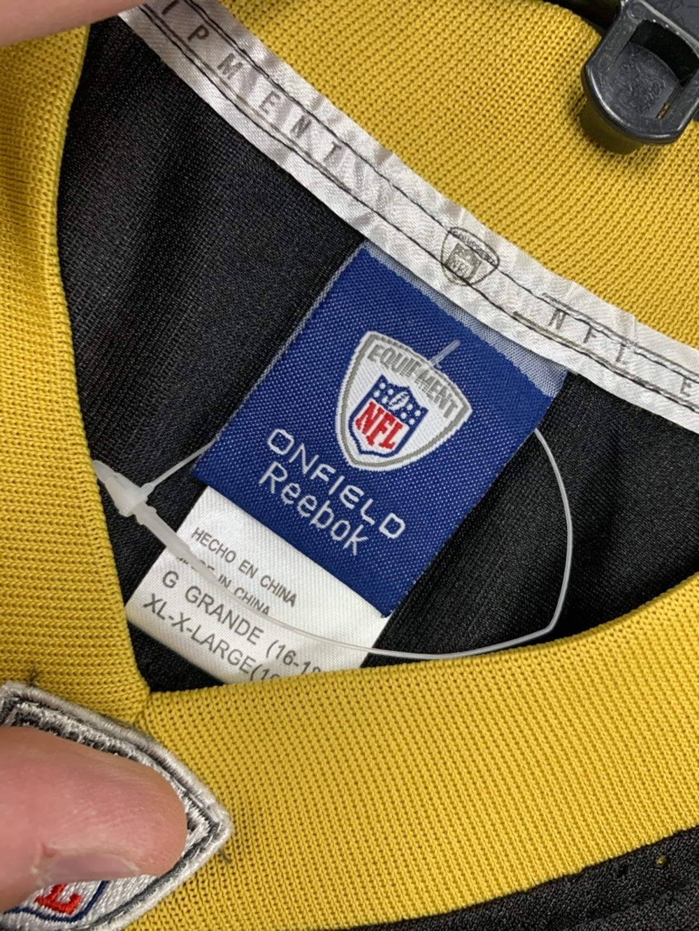 NFL Black and Gold #80 Football Jersey - Reebok - Picture 4 of 6